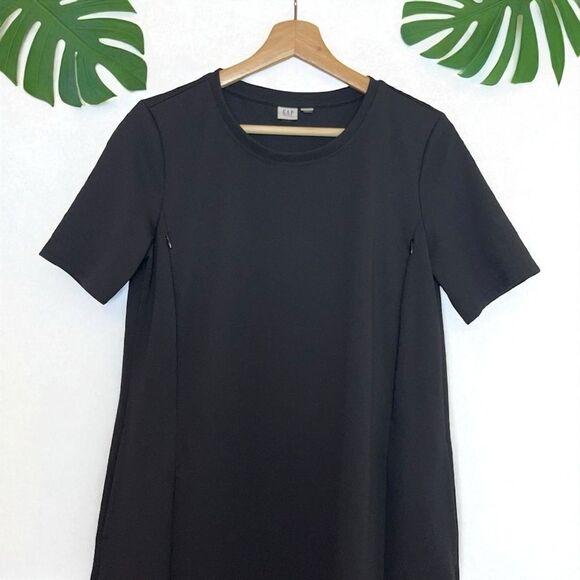 Gap Maternity Side-Zip Nursing Dress in Ponte w. Pockets - S | Small - Picture 7 of 10